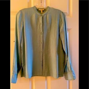 Eileen Fisher silk/cotton button up blouse